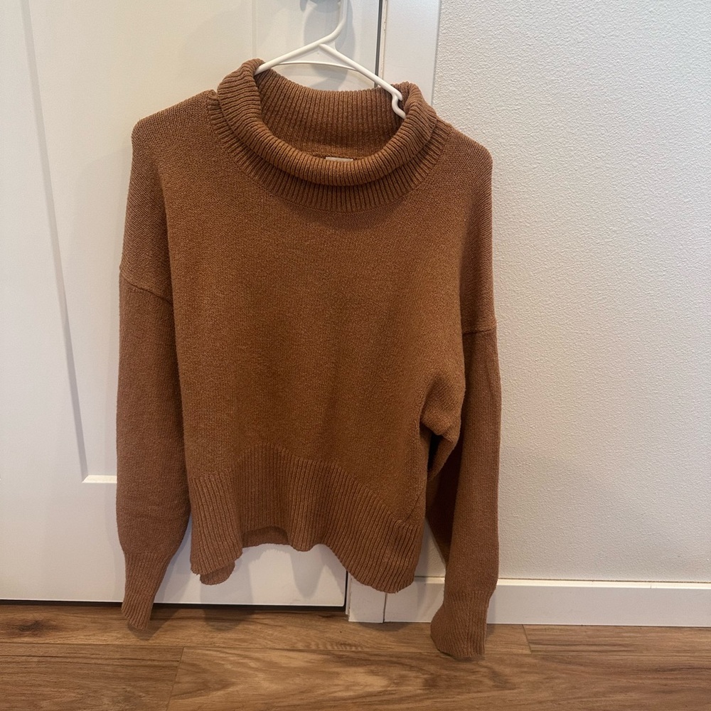 a new day Camel Brown Turtleneck Sweater